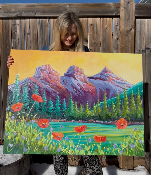 I Will Awaken the Dawn With My Song 30x40