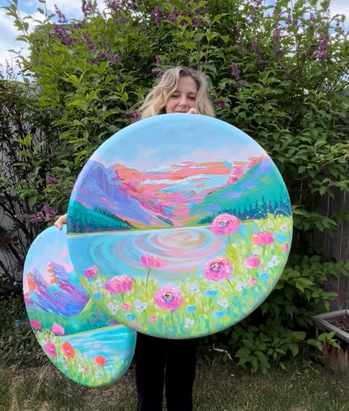 Mountains Dripping With Gold 24”