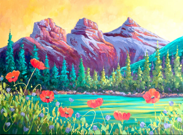 I Will Awaken the Dawn With My Song 30x40