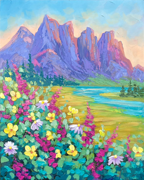 Tonquin Valley Wildflowers 16x20