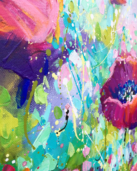 Playful Poppies V 24” X 30”
