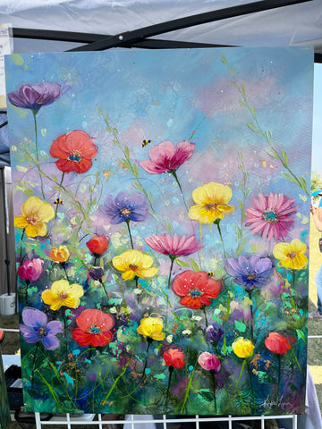 Bumbling in the Morning 24x30