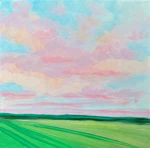 Pastel Skies II 6x6