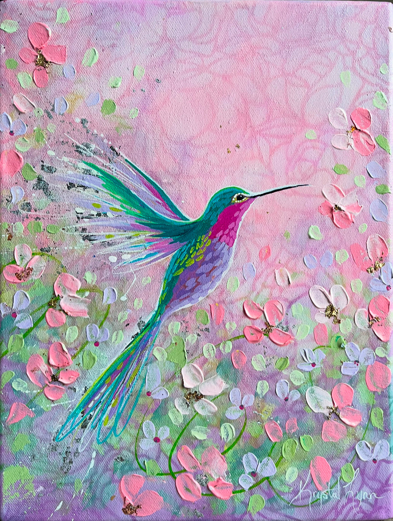 Hummingbird Bliss II 9x12 50% off) now $107.50