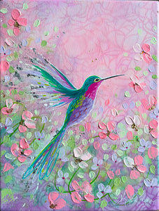 Hummingbird Bliss II 9x12 50% off) now $107.50