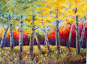 The Trees of the Forest Shout for Joy 36x48