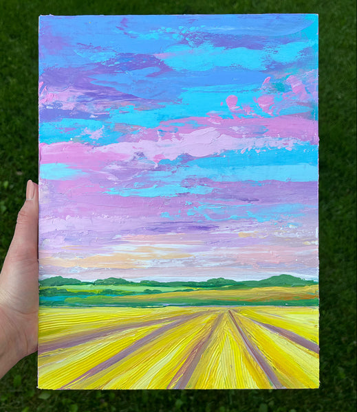 Canola fields IV 9x12