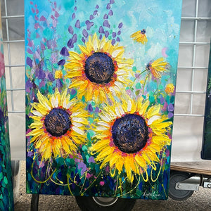 Bubbly Sunflowers