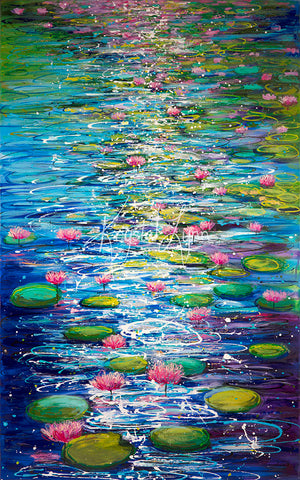 Among the Lily Pads 30”x48”