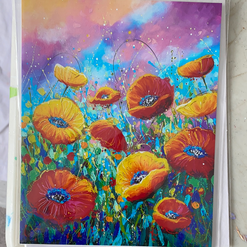 Sunrise Poppies 24 x 30