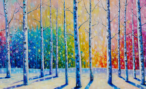 Winter Trees 24 x 39 canvas print